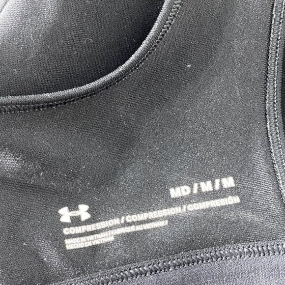 Under Armour Women's Black Compression Sports Bra M - Picture 5 of 11